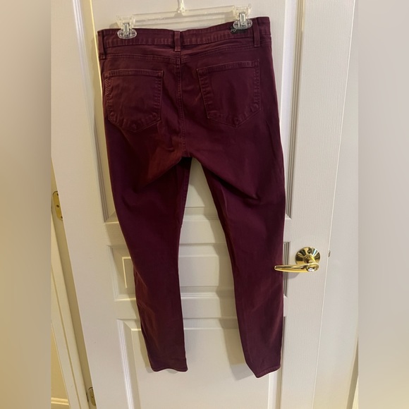Maroon verdugo jegging - Paige - Size 31 - Picture 2 of 3